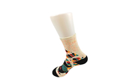 ورزش های ضد باکتری بافتنی بافتنی 3D جوراب های چاپی بزرگسالان دارای دوزیسته با استفاده از سیاه و سفید