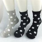 پارچه های ضد باکتری جوراب پنبه ای آلی، جوراب های پنبه ای بامبو سیاه / خاکستری